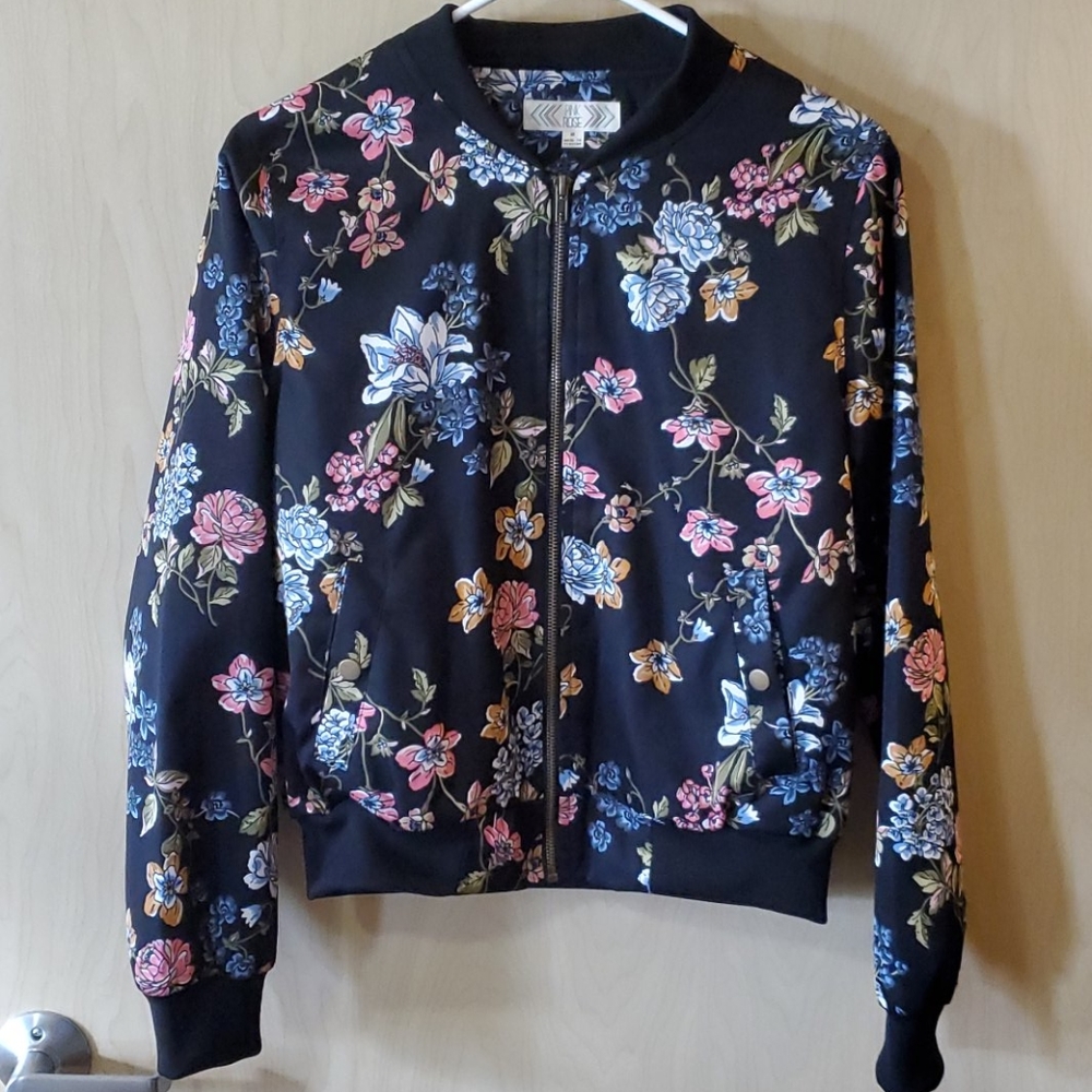 Floral Bomber Jacket